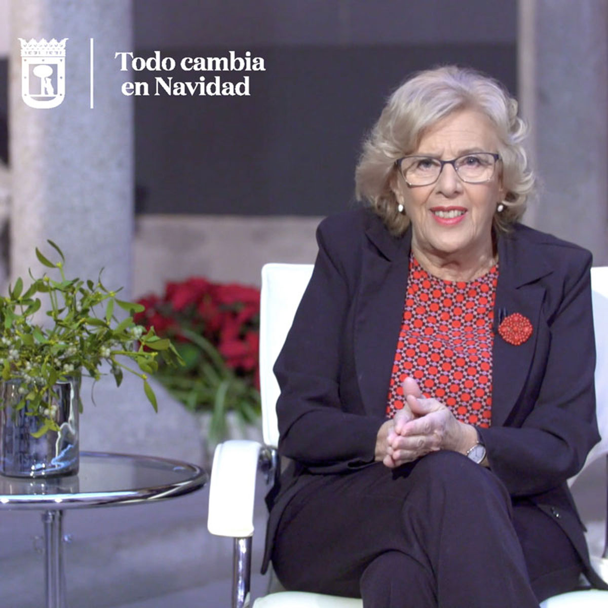 Felicitación de Navidad de Manuela Carmena.