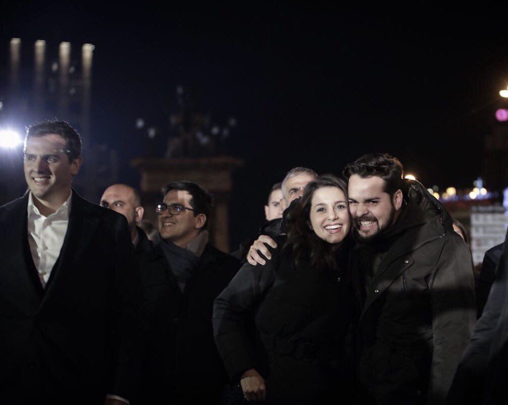 Inés Arrimadas celebra los resultados de las elecciones de Cataluña. TWITTER