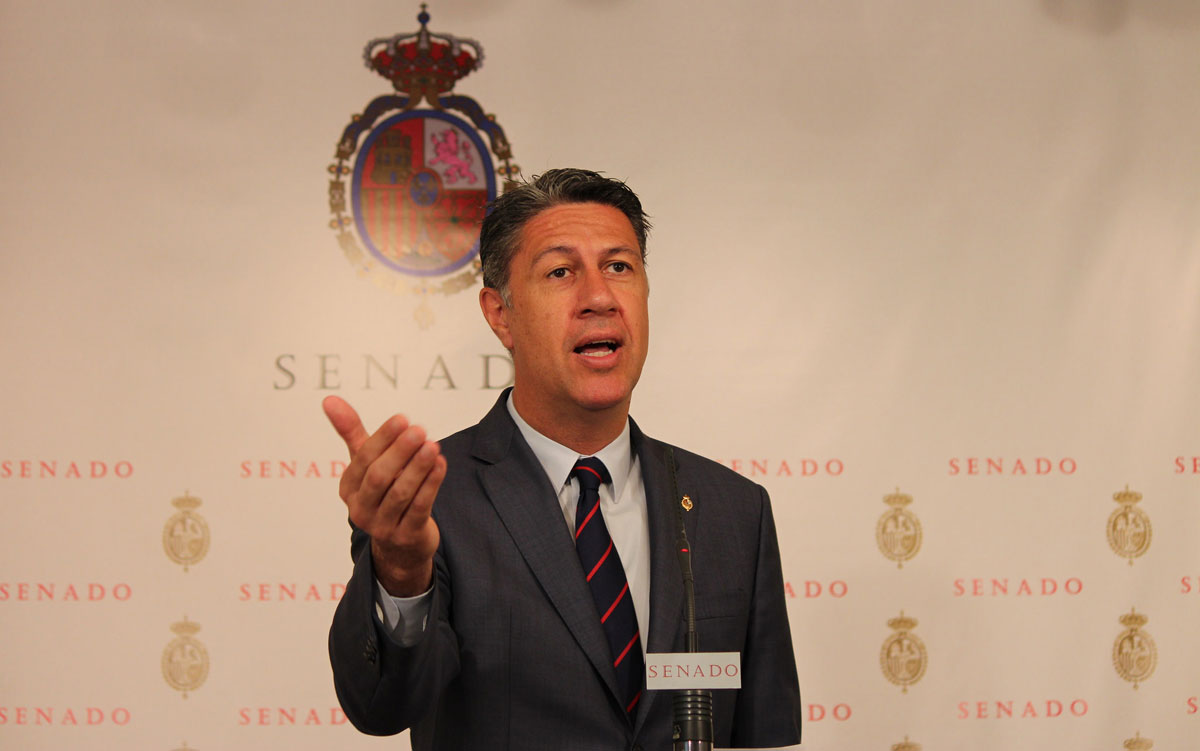 Xavier García Albiol durante una comparecencia en el Senado