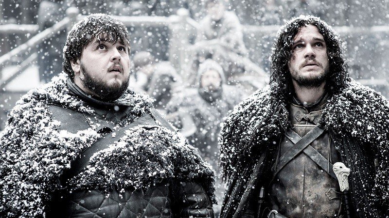 Samwell Tarly y Jon Snow