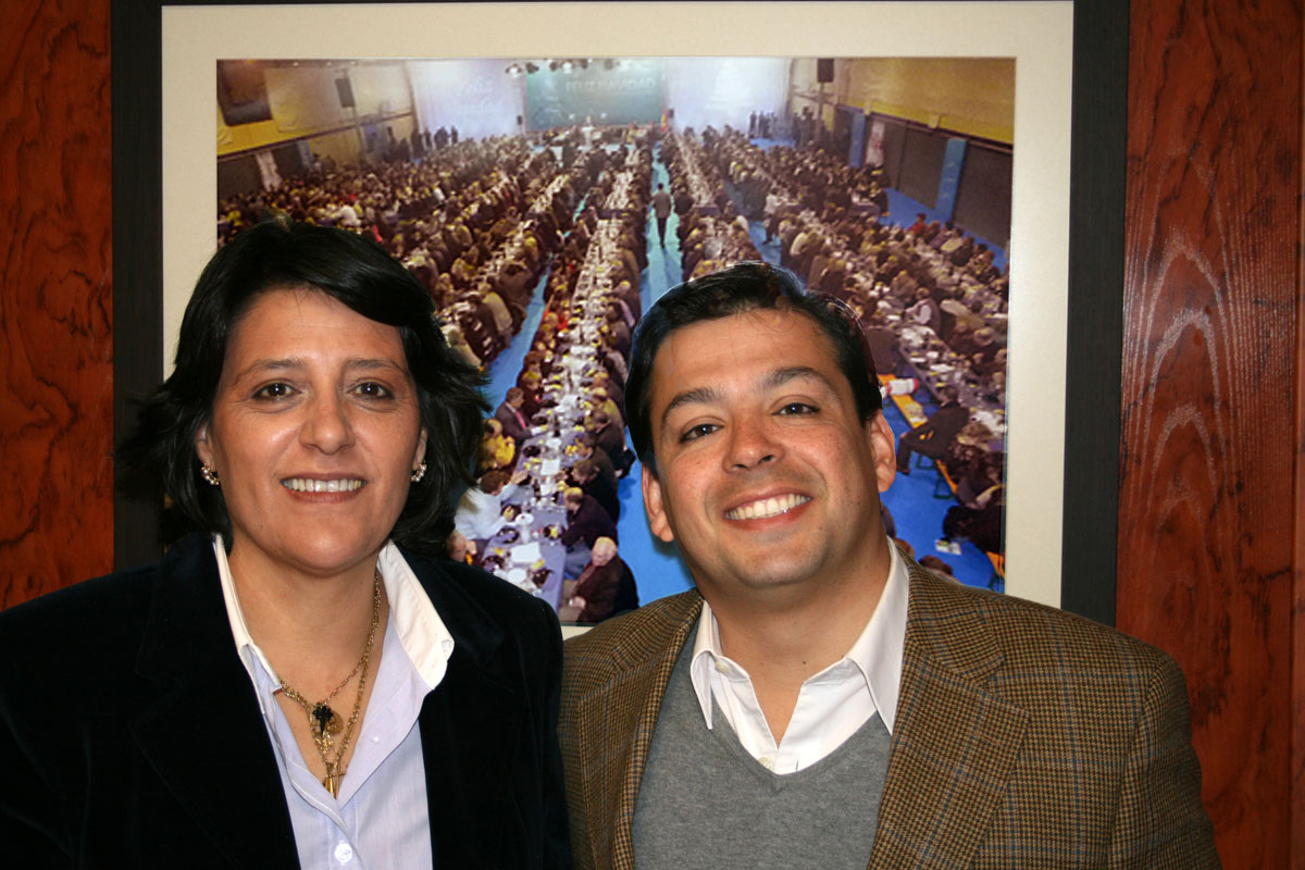 David Erguido y la alcaldesa de Algete, Inmaculada Juárez - PP Algete