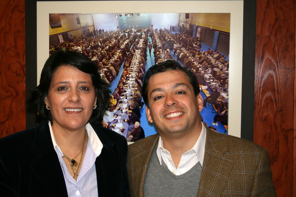 David Erguido y la alcaldesa de Algete, Inmaculada Juárez - PP Algete