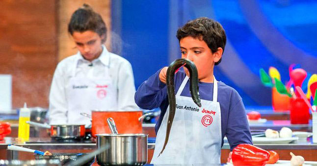 Una anguila viva en Masterchef Junior