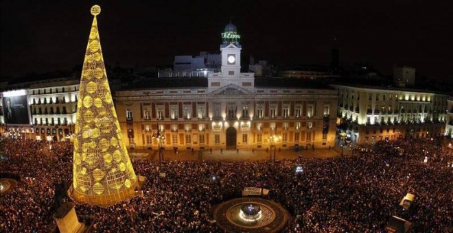 Imagen de archivo de Nochevieja en la Puerta del Sol.
