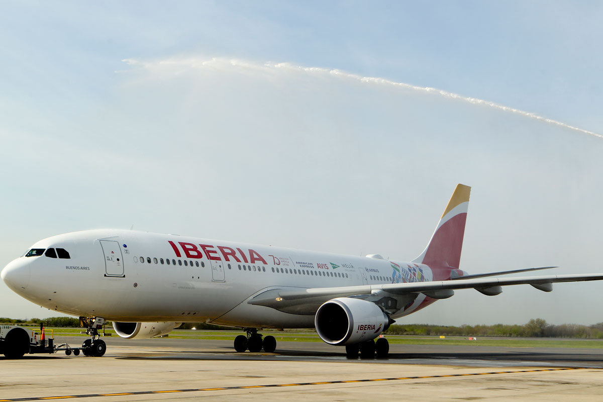 Un avión de Iberia.