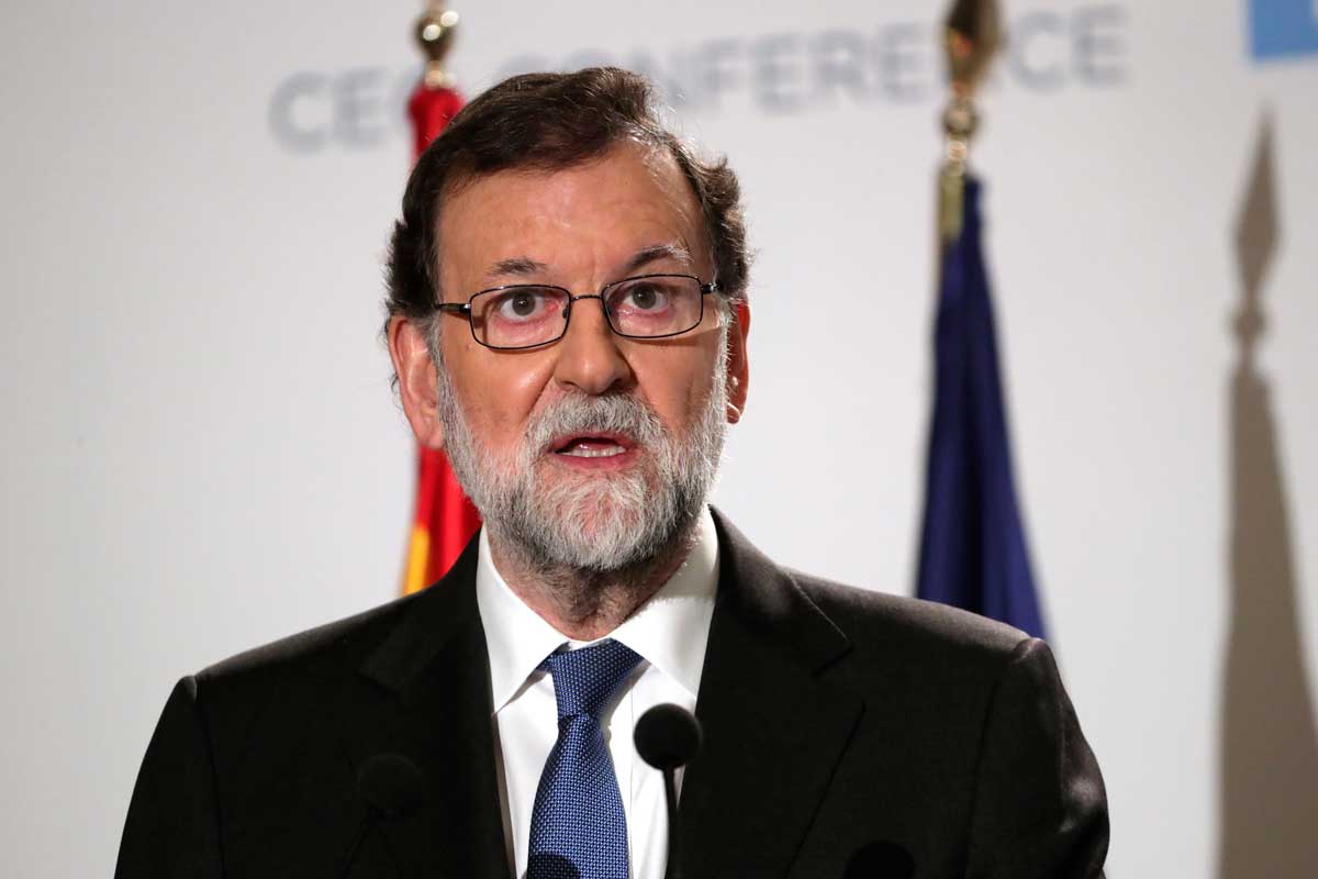 El presidente del Gobierno, Mariano Rajoy,durante su intervención hoy en la inauguración de la VIII edición del Spain Investors Day. 