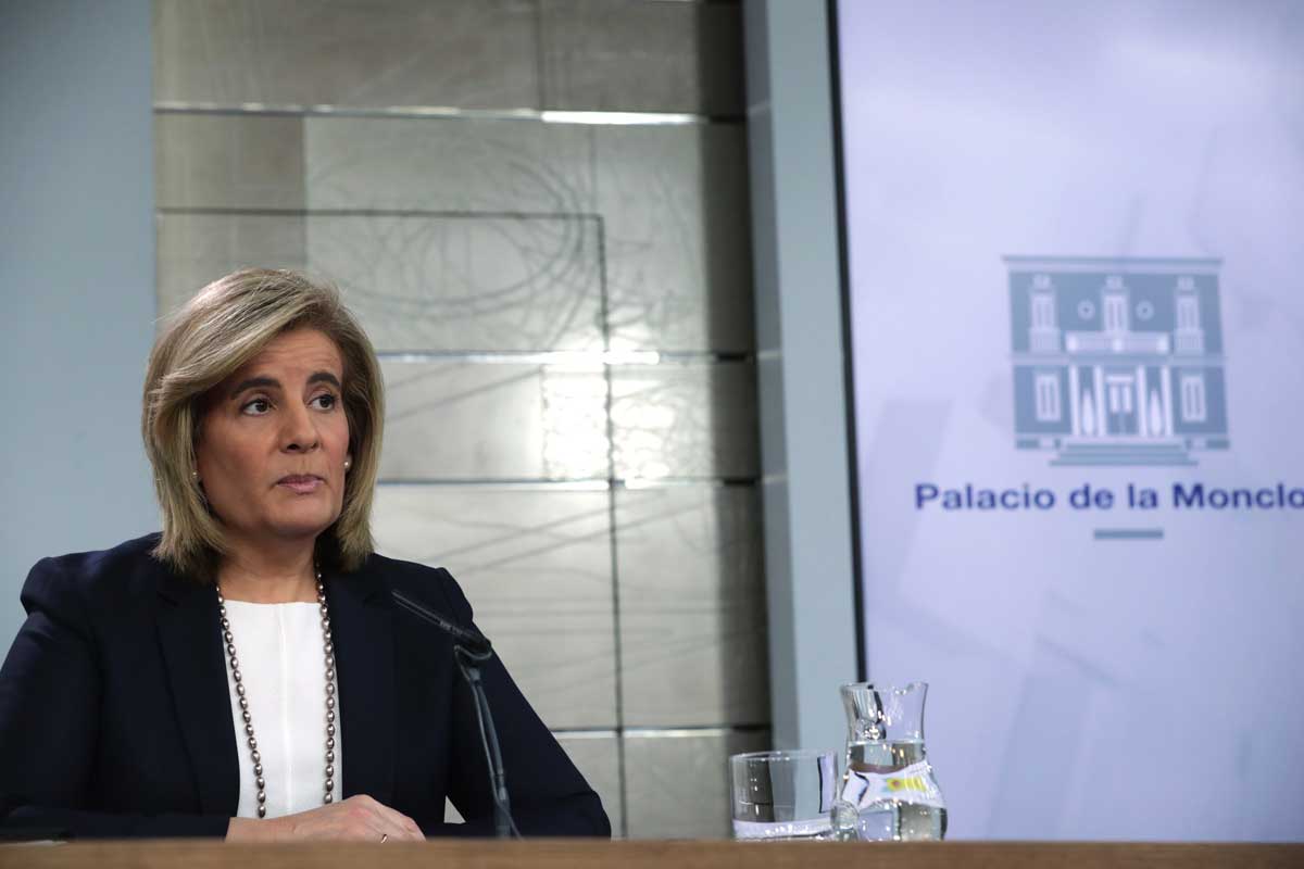 La ministra de Empleo, Fátima Bañez. 