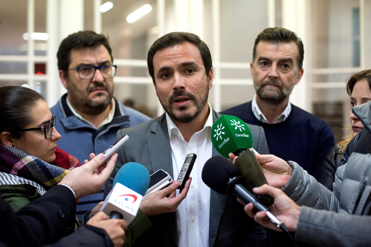 El coordinador general de Izquierda Unida, Alberto Garzón