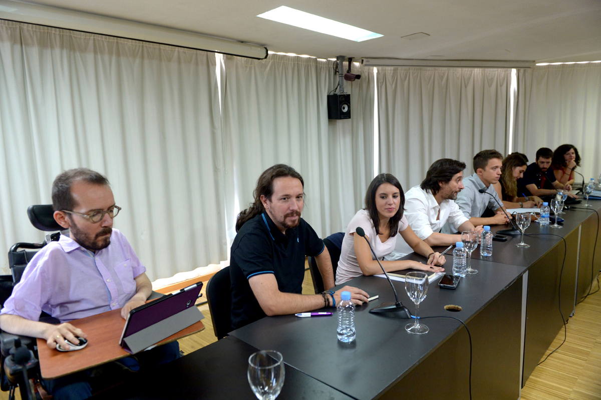 Pablo Iglesias preside la reunión del Consejo Ciudadano Estatal del pasado 6 de octubre 