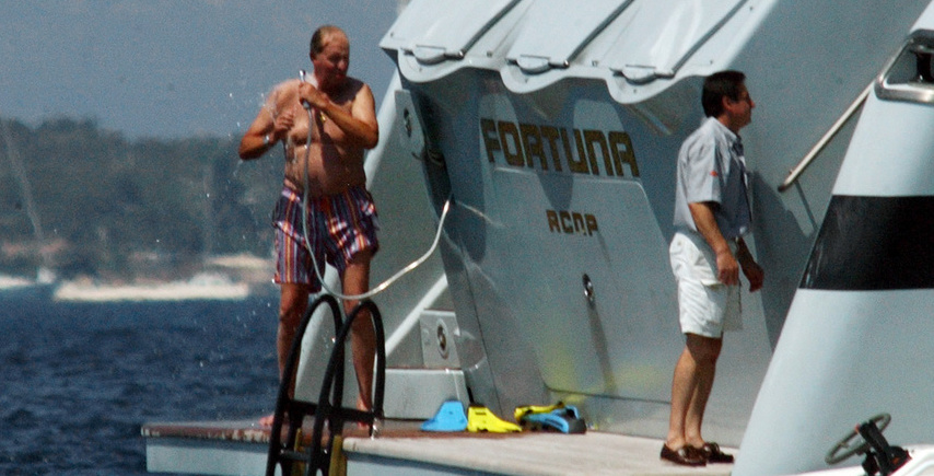 El rey Juan Carlos, a bordo del Fortuna