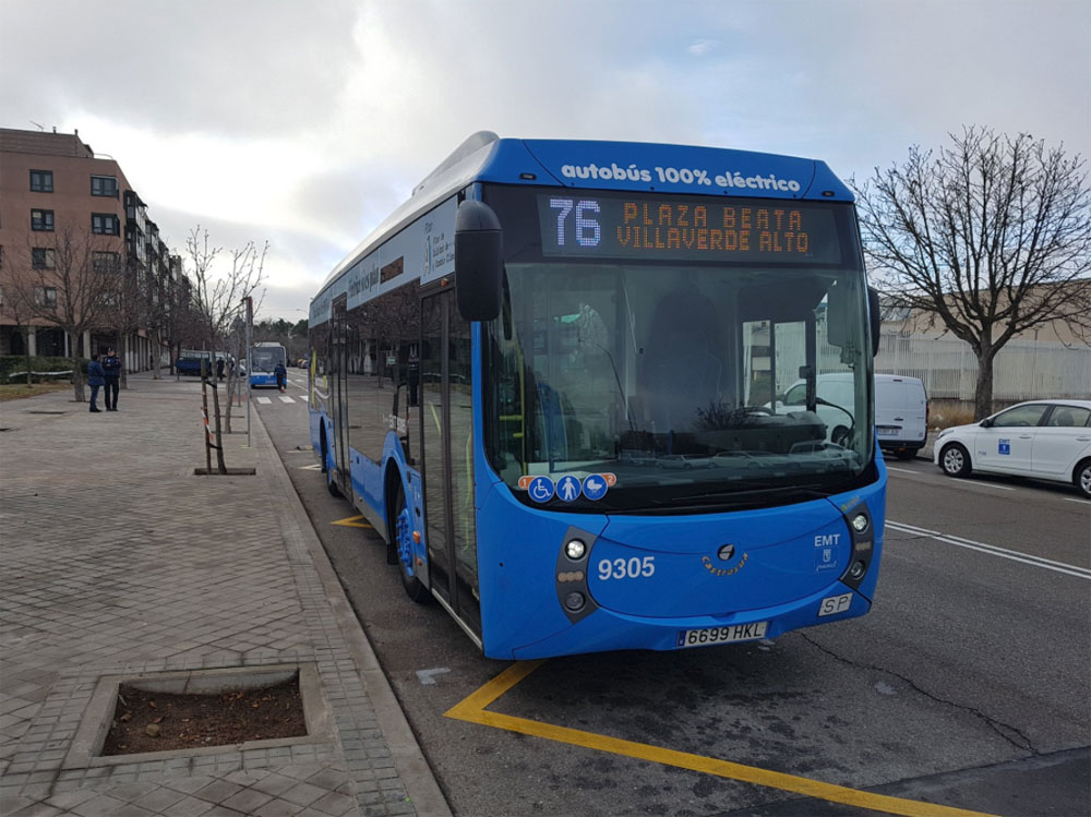 Bus 100% eléctrico de Madrid