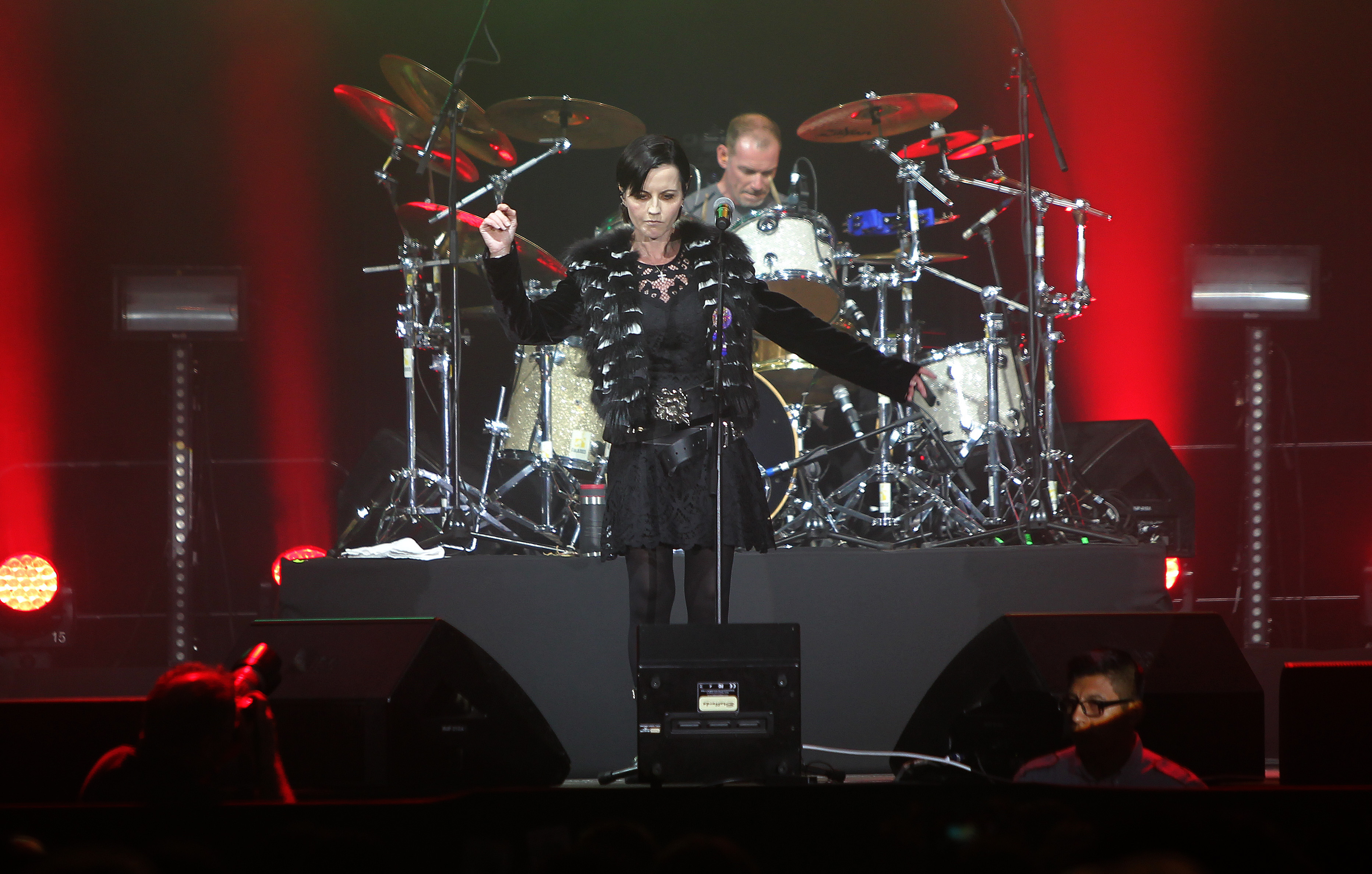 Dolores O´Riordan, durante un concierto