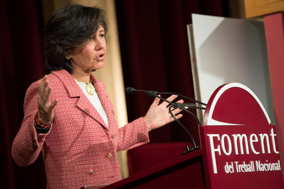 La presidenta del Banco Santander, Ana Botín