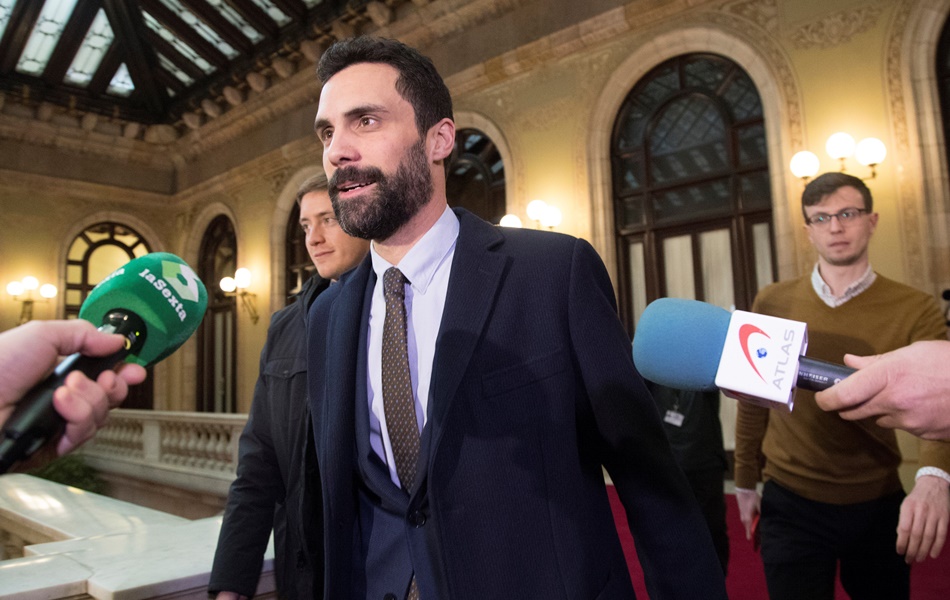 El presidente del Parlament, Roger Torrent. 