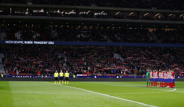 Imagen previa al encuentro entre Atlético de Madrid y Sevilla