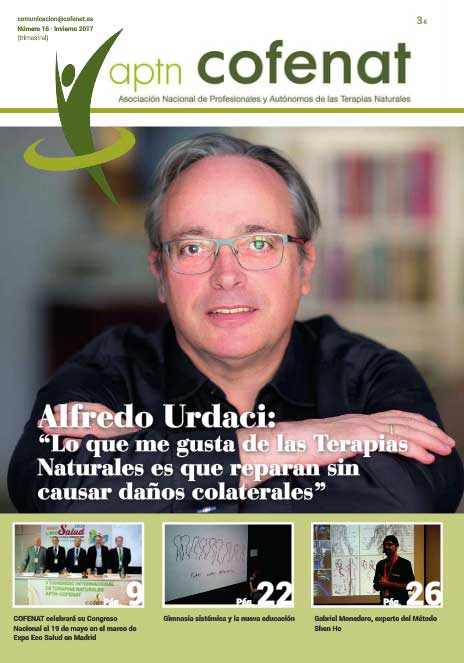 Portada de la revista de la Asociación Nacional de Profesionales y Autónomos de las Terapias Naturales