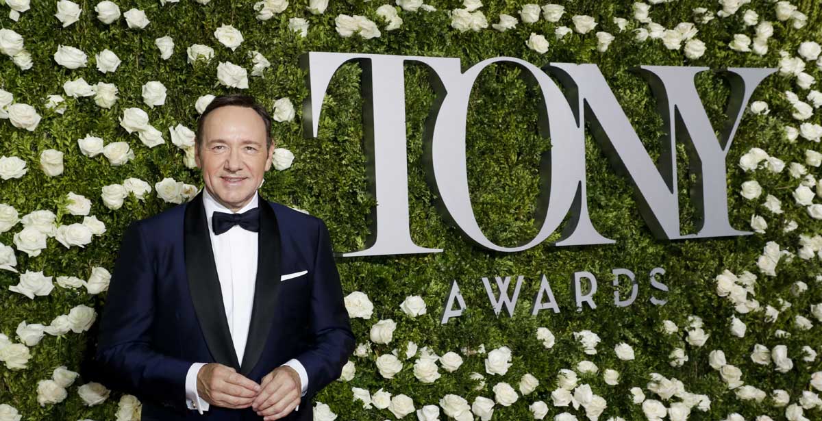 El actor norteamericano Kevin Spacey posa en los Tony Awards en New York, USA. 