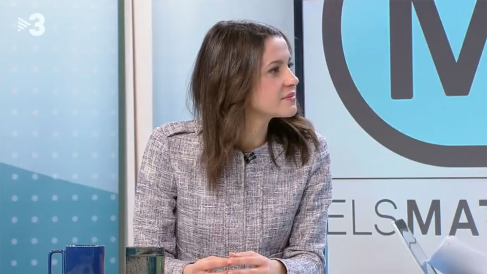 Inés Arrimadas entrevistada en TV3