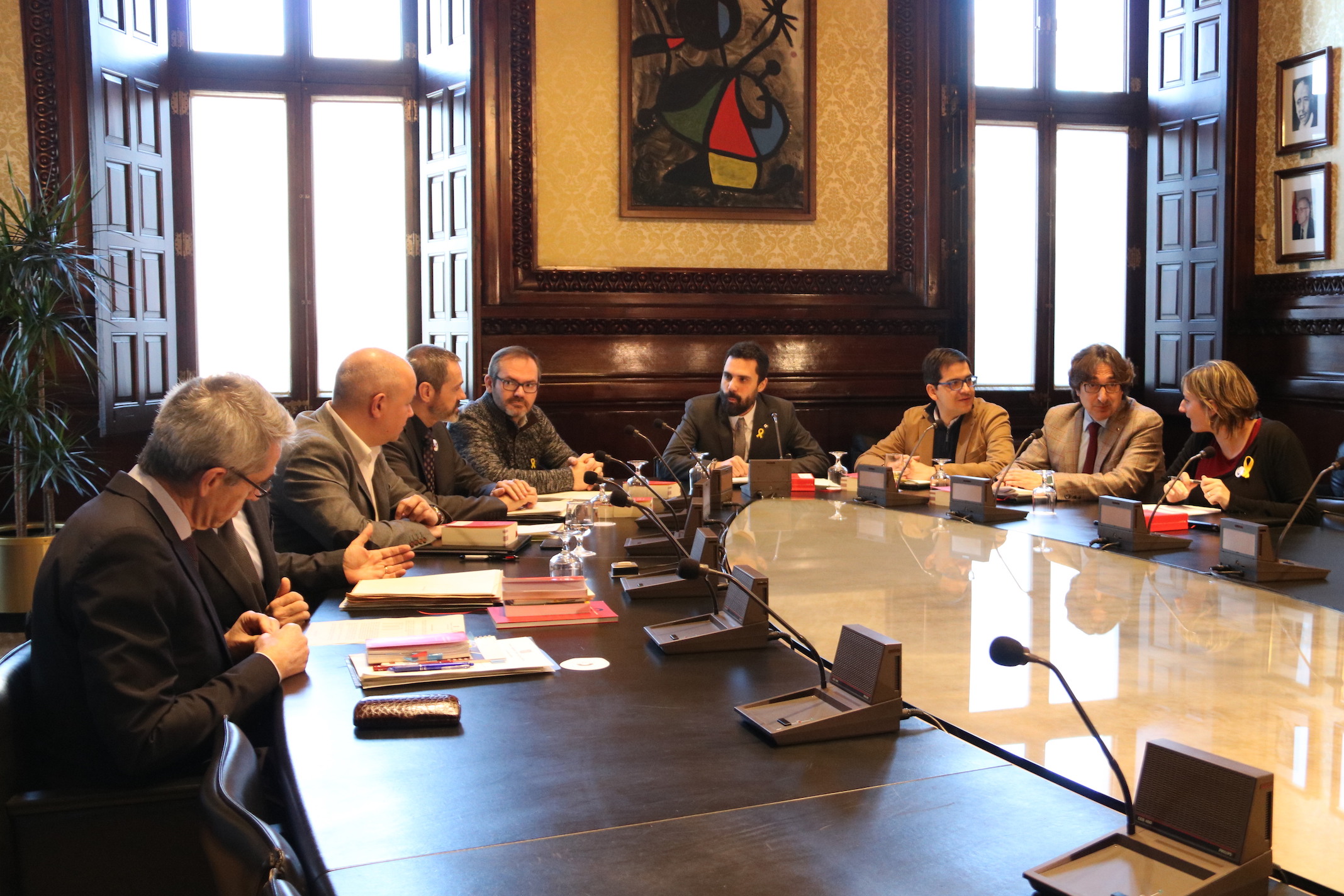 Reunión de la Mesa del Parlament