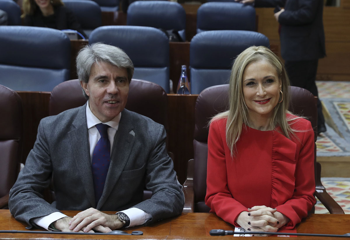 Ángel Garrido y Cristina Cifuentes en una imagen de archivo. Fuente: Europa Press.