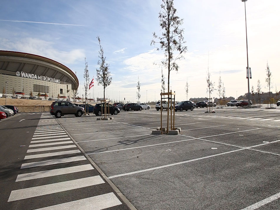 Aparcamiento disuasorio en el Estadio Wanda Metropolitano