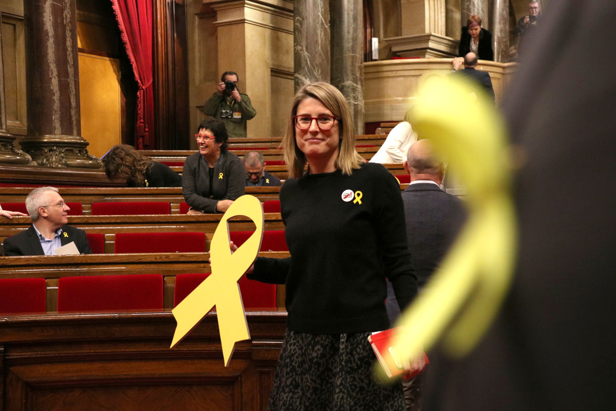 La diputada de Junts Per Catalunya Elsa Artadi en la sesión constitutiva del Parlament
