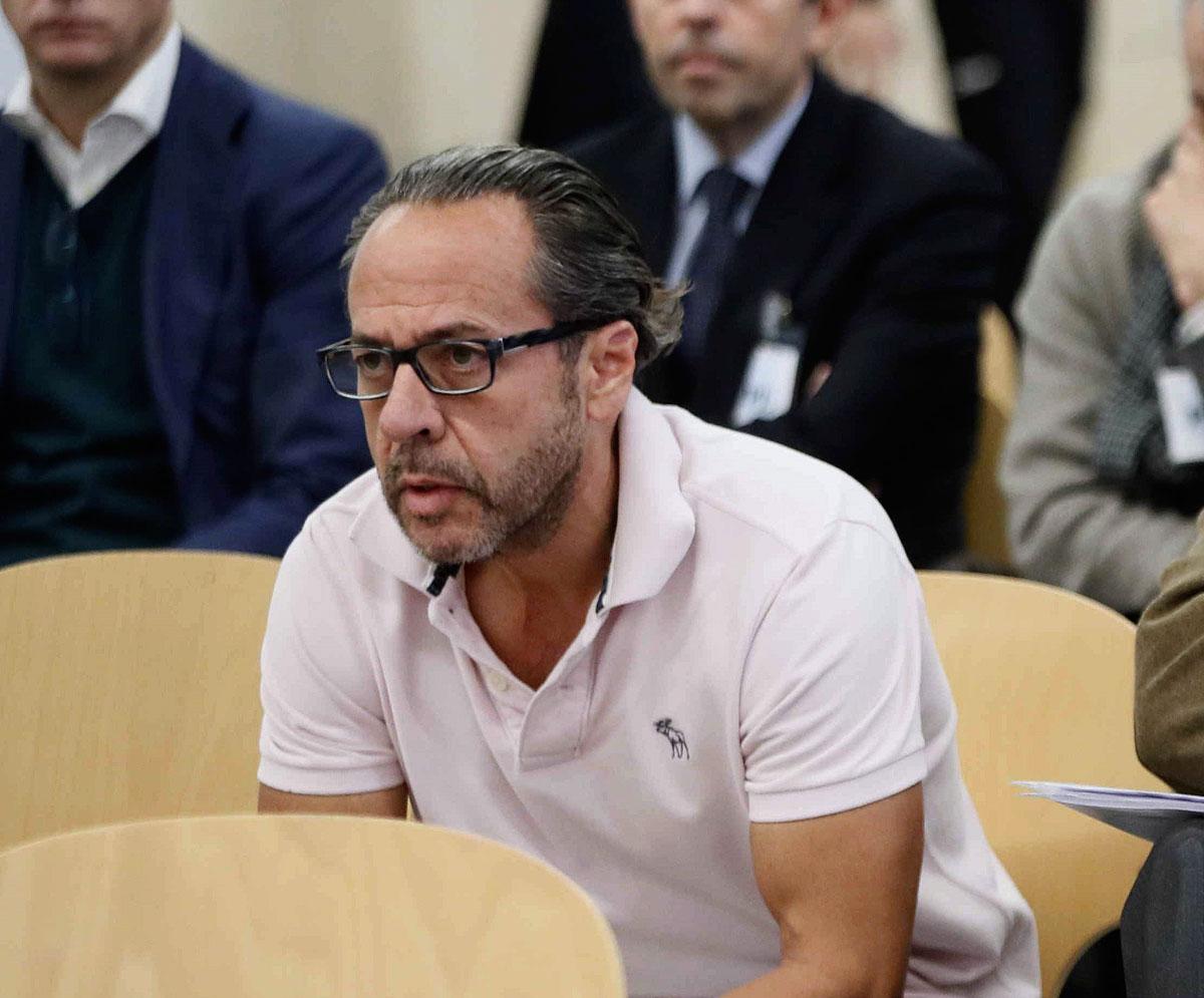 Álvaro Pérez Alonso 'El Bigotes' durante el juicio a la trama Gürtel en Valencia
