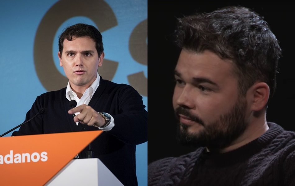 Albert Rivera y Gabriel Rufián. 