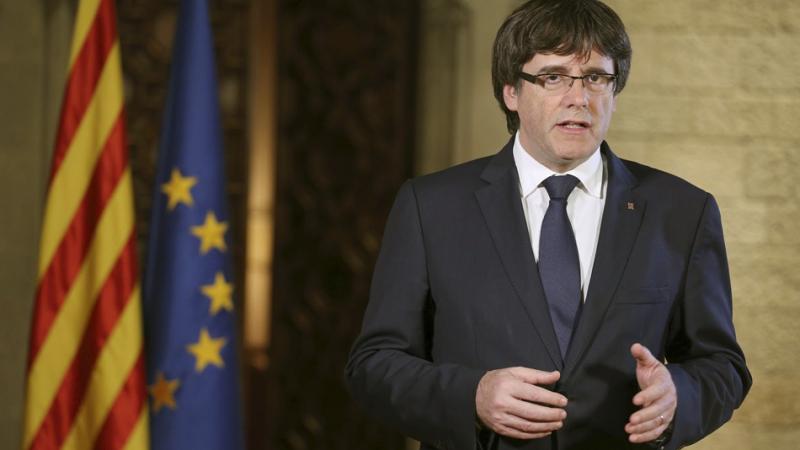 El presidente catalán, Carles Puigdemont