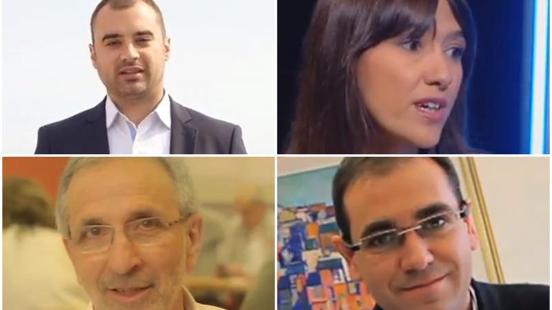 Los alcaldes firmantes Jordi Ballart (Terrassa), Núria Parlón (Santa Coloma de Gramenet) Josep Mayoral (Granollers) e Ignasi Giménez (Castellar del Vallès).