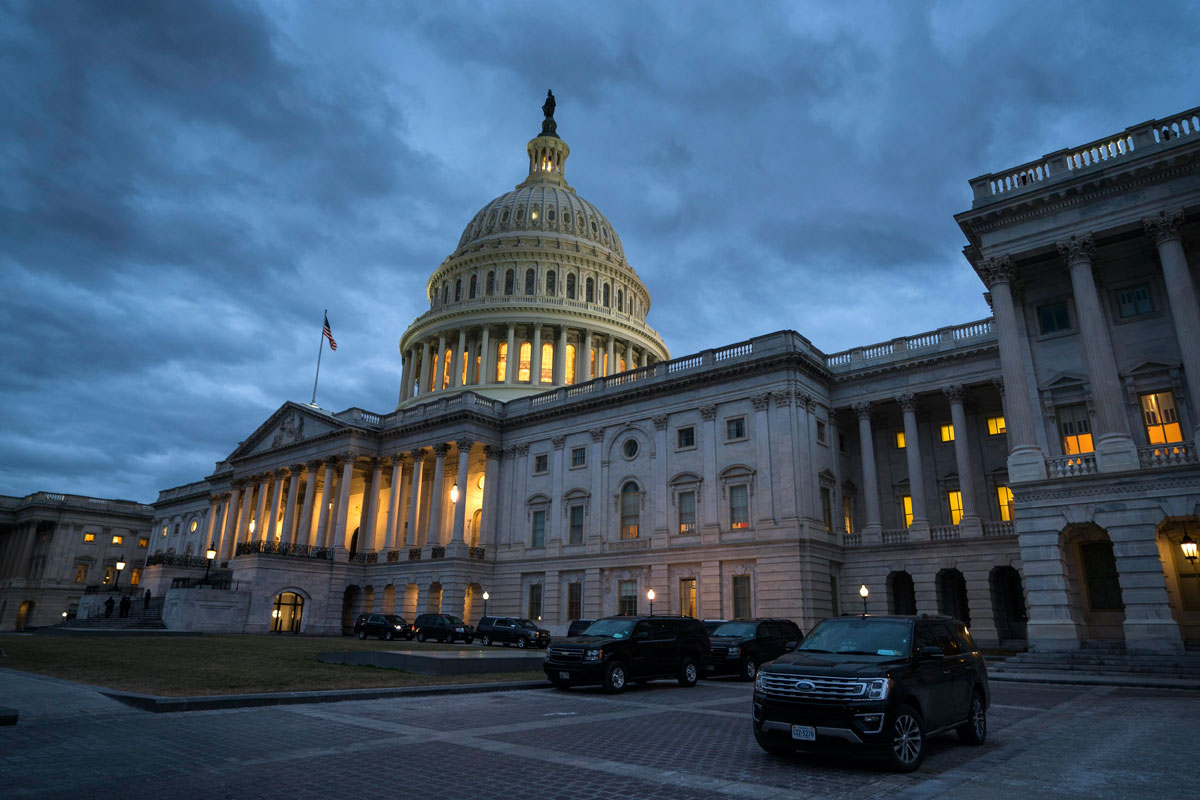 Vista del Capitolio en Washington