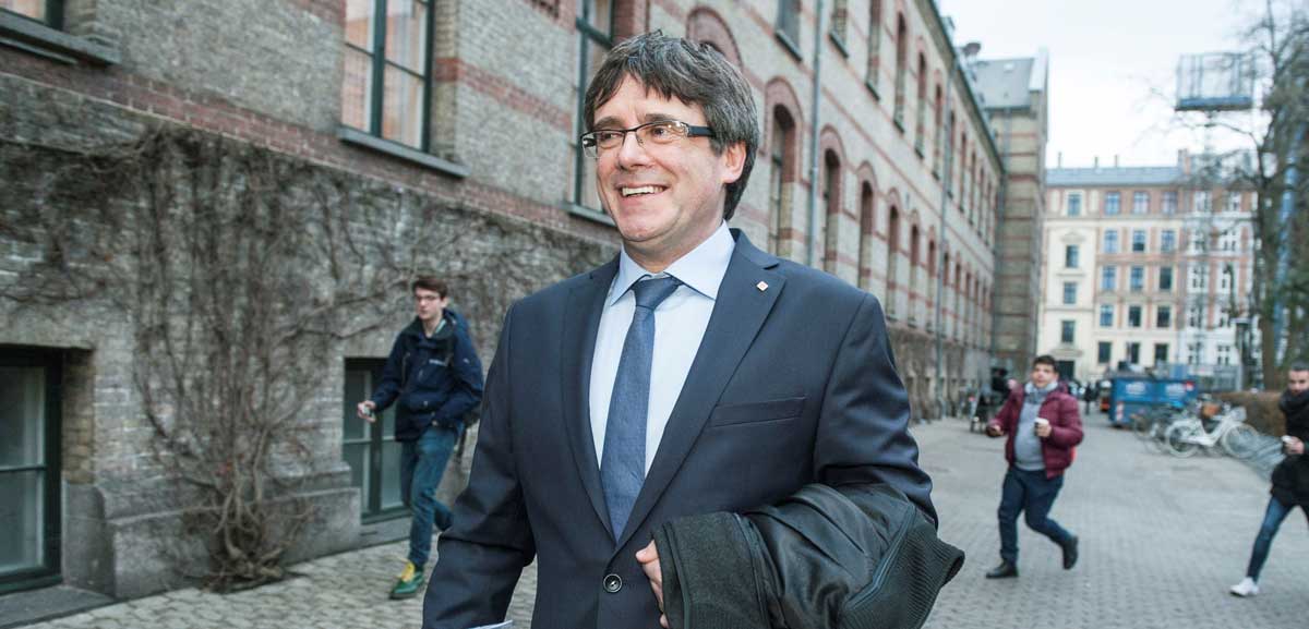 El expresidente de la Generalitat de Cataluña, Carles Puigdemont, en Copenhague. 