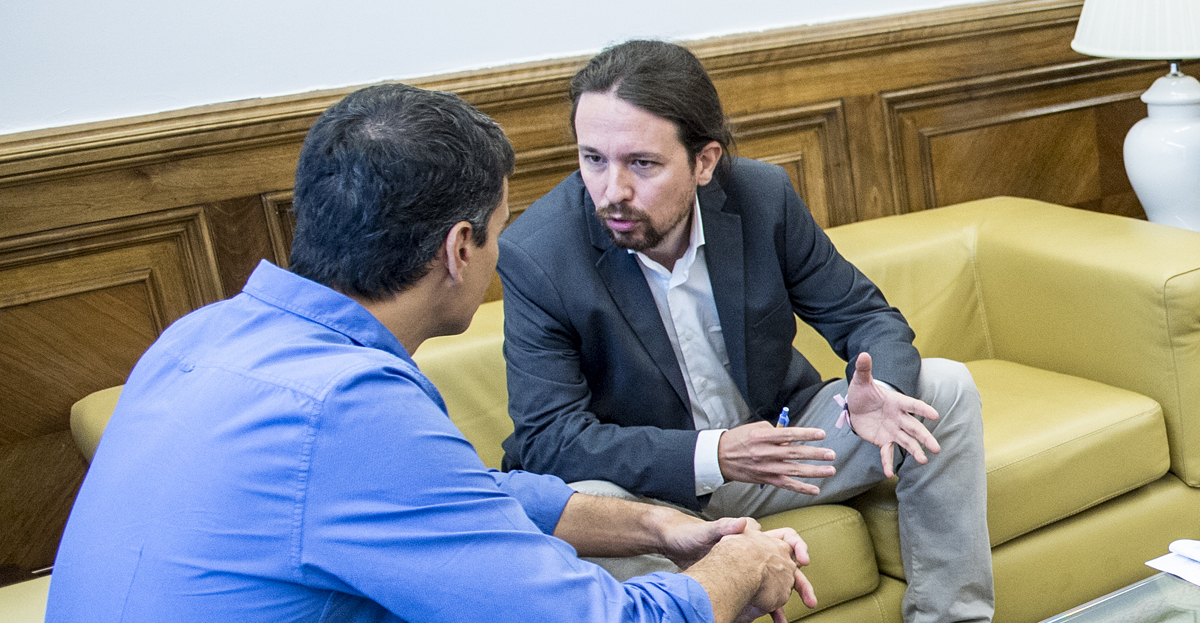 Reunión entre Pedro Sánchez y Pablo Iglesias