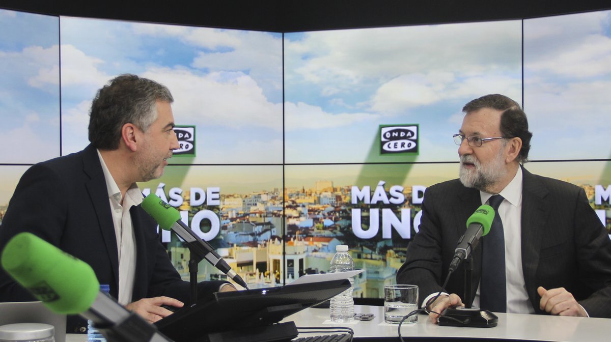 Mariano Rajoy, entrevistado por Carlos Alsina en Onda Cero