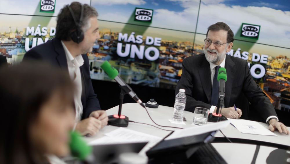 Mariano Rajoy entrevistado por Carlos Alsina