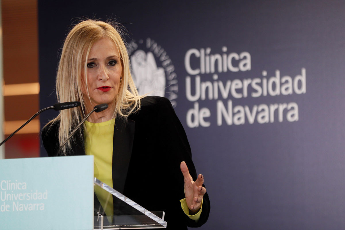 La presidenta de la Comunidad de Madrid, Cristina Cifuentes.