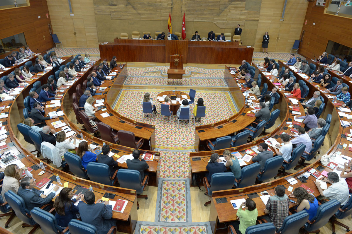 Vista general de la Asamblea de Madrid