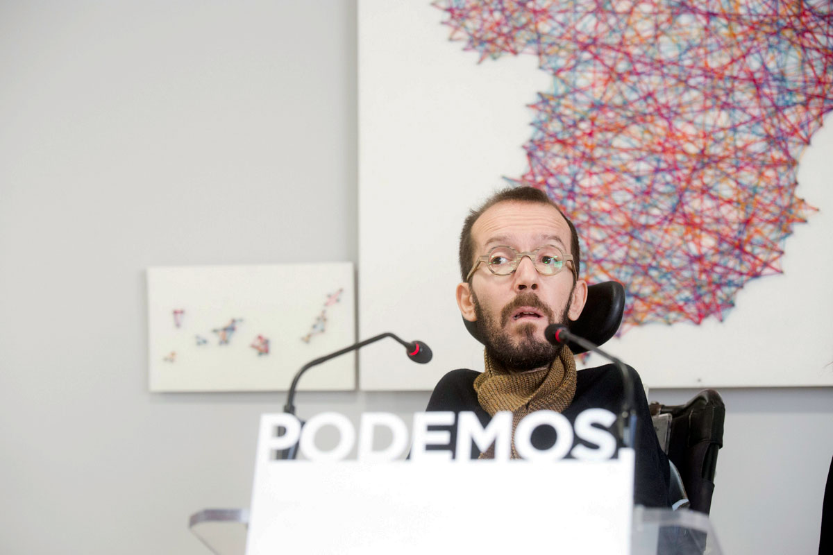 El secretario de organización de Podemos, Pablo Echenique, Fuente: Archivo. 