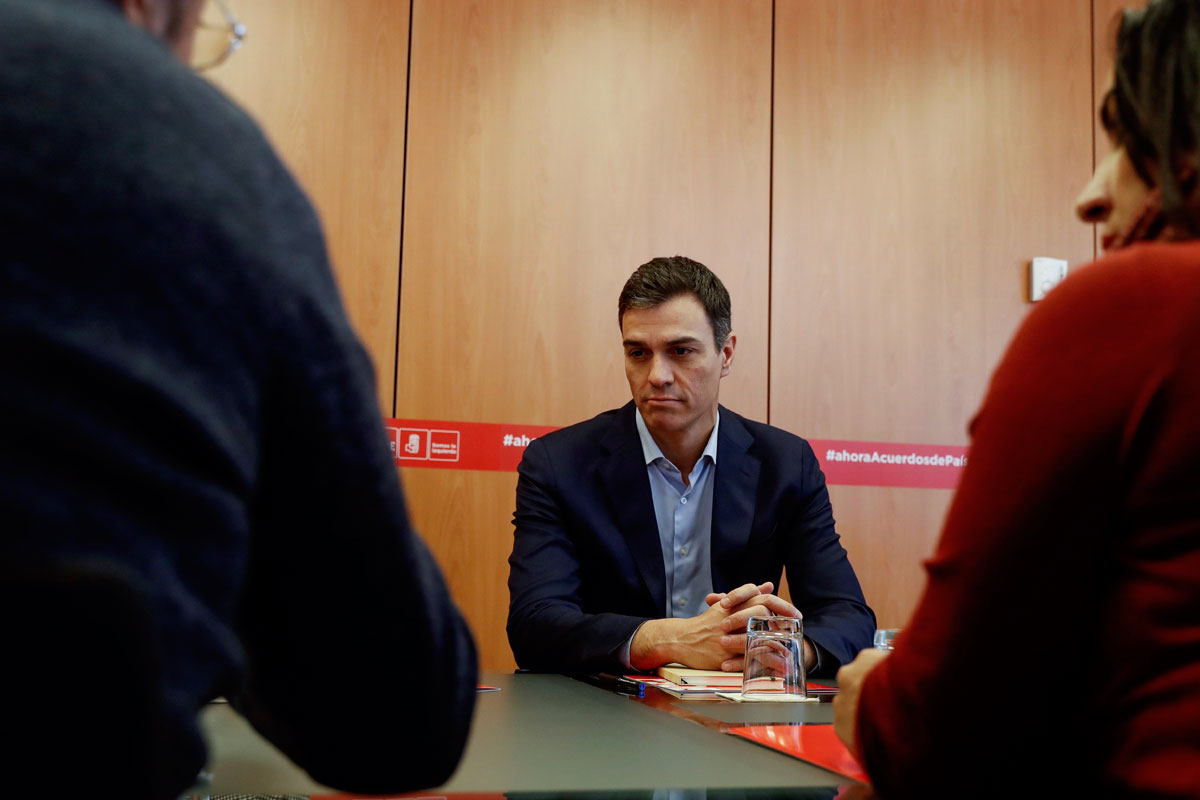 El secretario general del PSOE, Pedro Sánchez