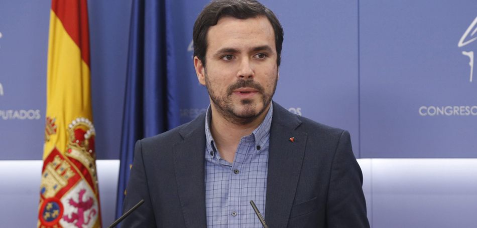 El coordinador federal de IU, Alberto Garzón