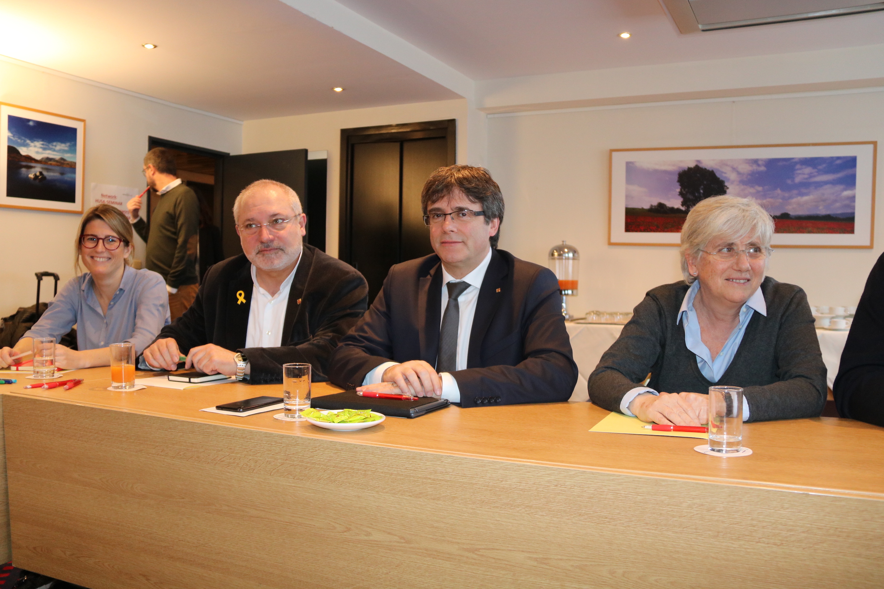 Reunió de JxCat a Brussel·les.