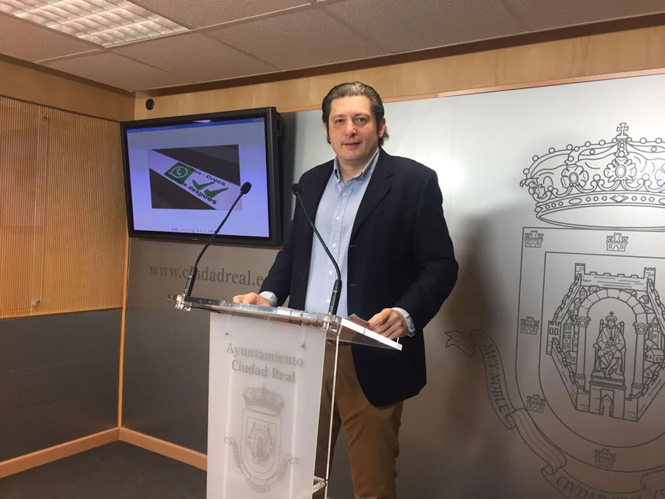 El exconcejal y portavoz de Ciudadanos en Ciudad Real, Pedro Fernández.