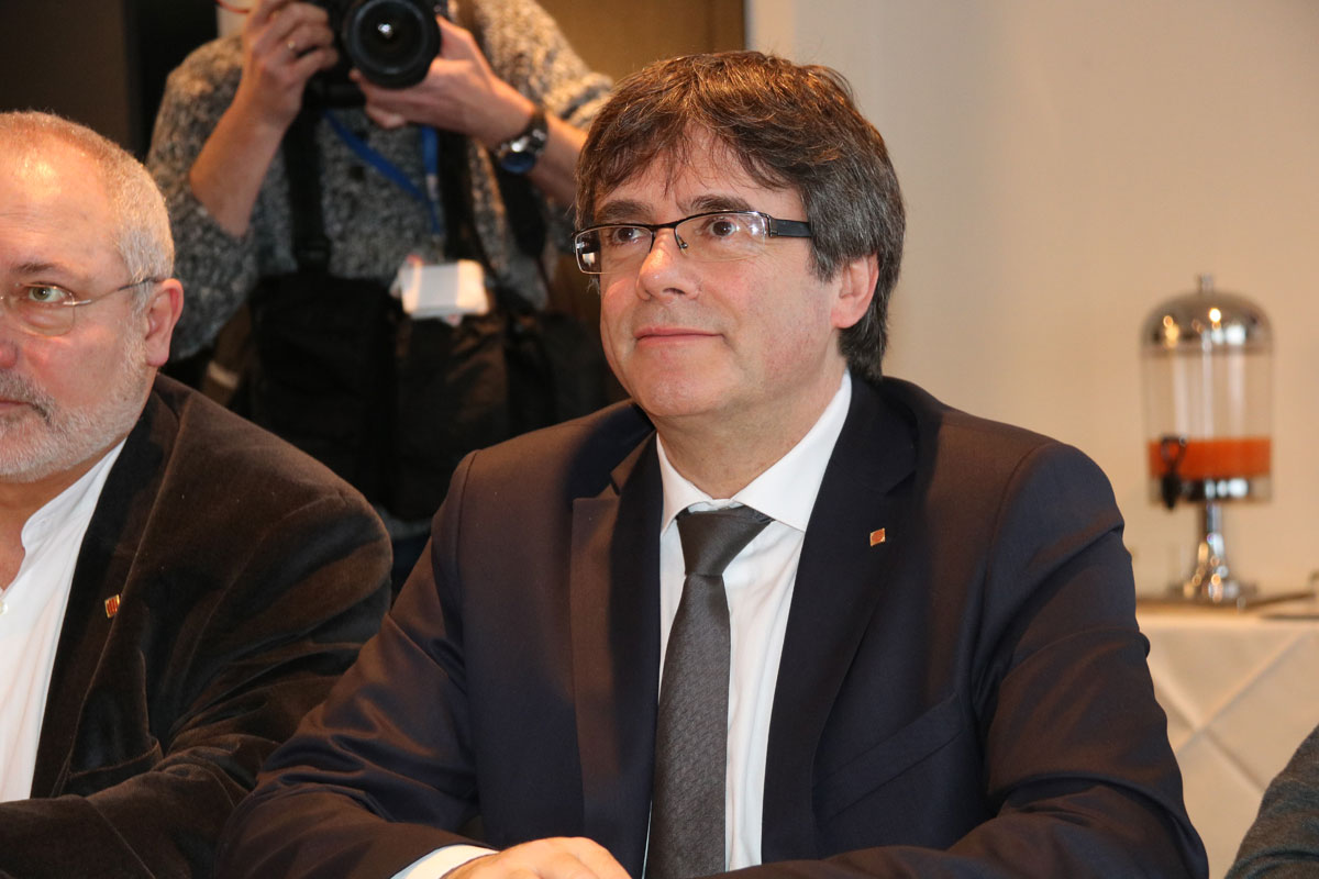 El expresidente catalán Carles Puigdemont