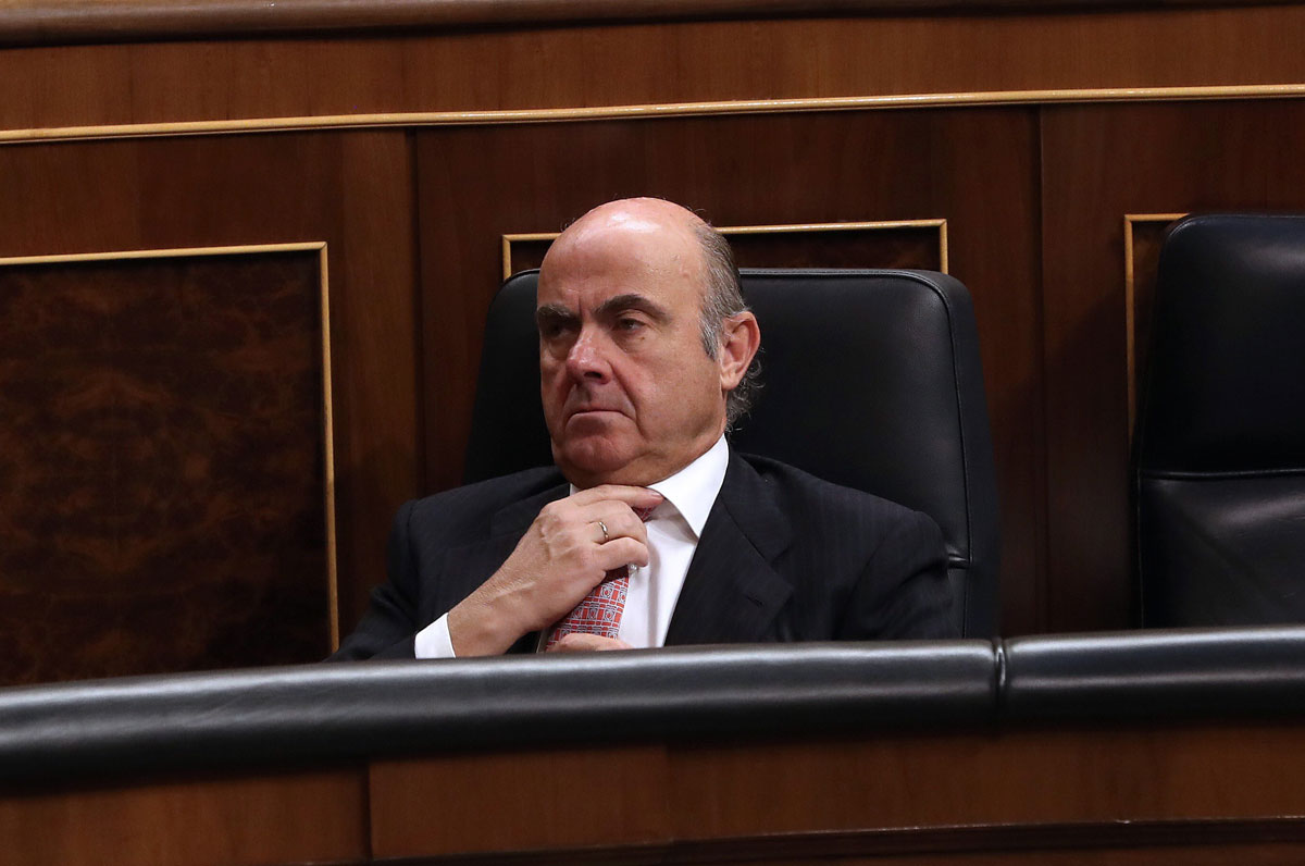 Luis de Guindos en el Pleno del Congreso de los Diputados en una imagen de archivo