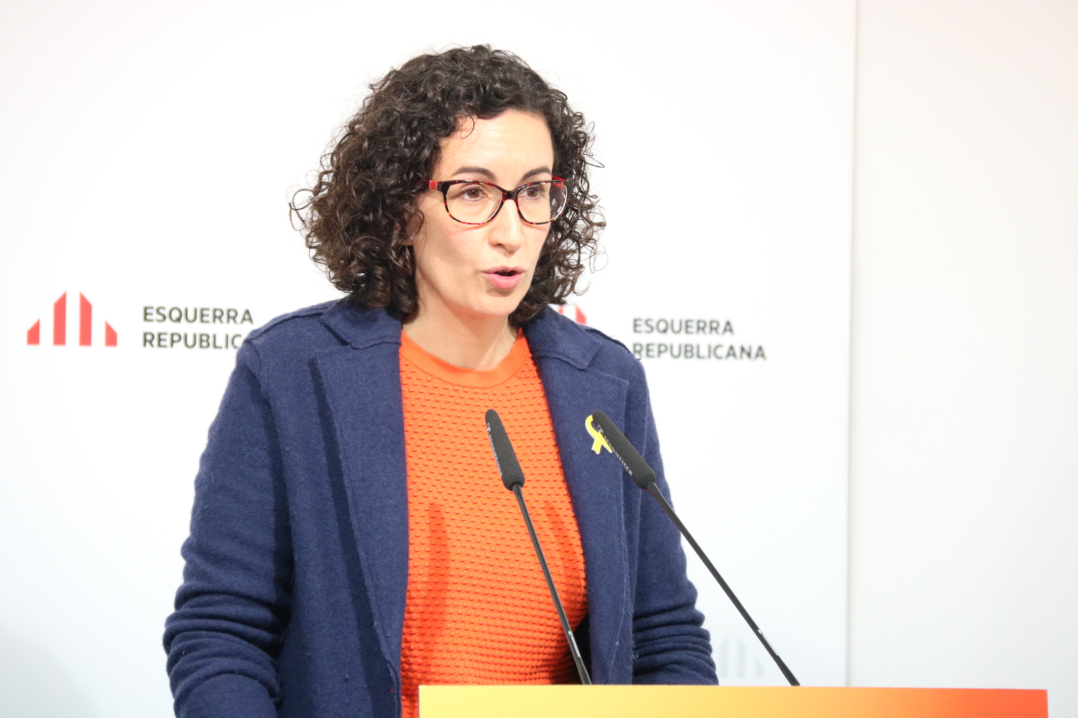 Marta Rovira, secretaria general de ERC, durante su informe al consejo nacional.