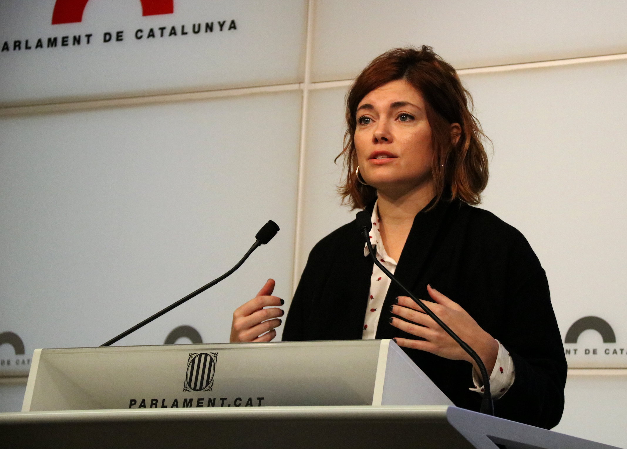 Elisenda Alamany és portaveu de Catalunya en Comú-Podem.