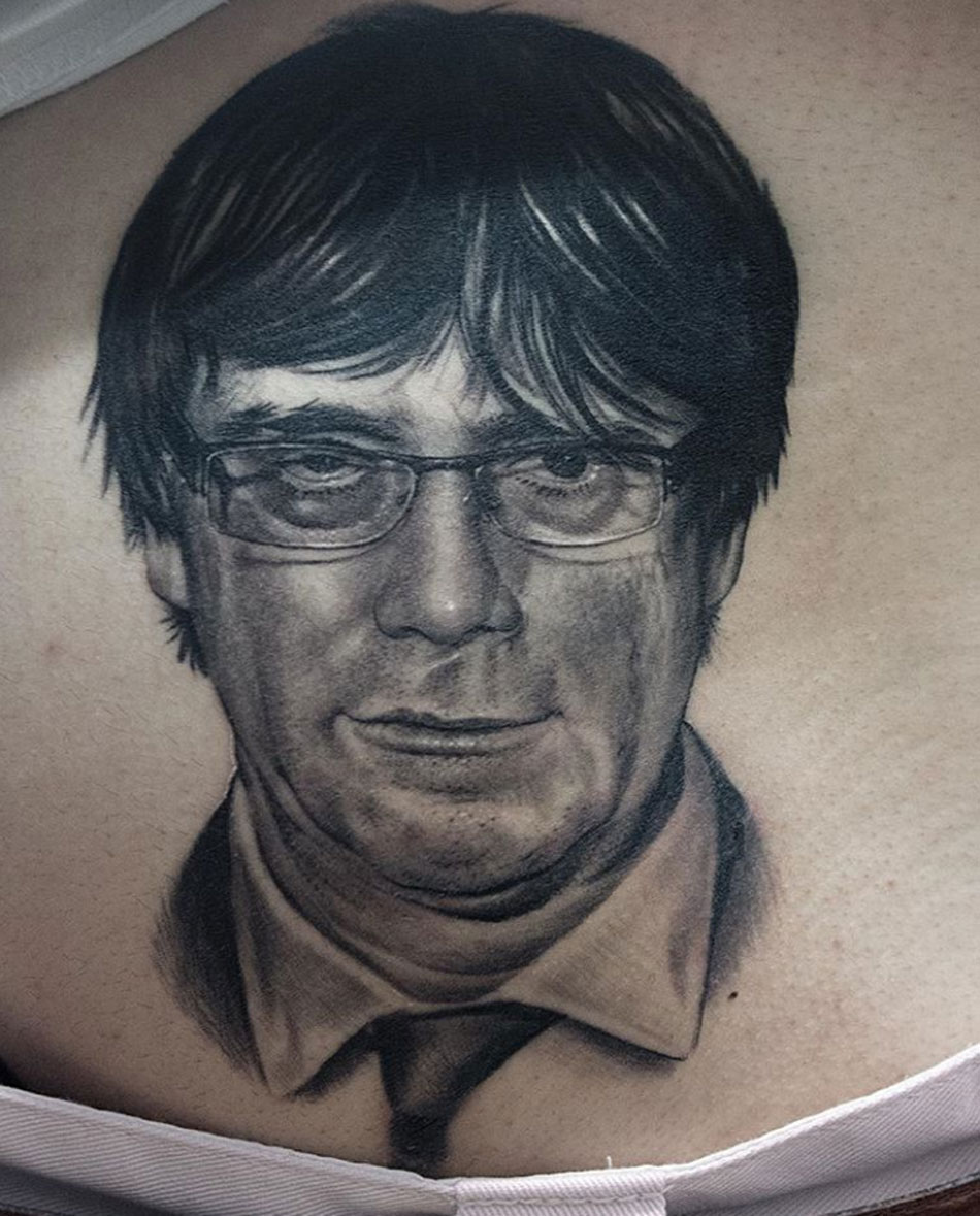 Tatuaje de Puigdemont