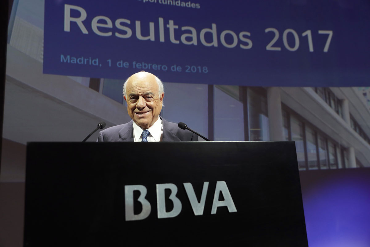 El presidente honorífico del BBVA, Francisco González