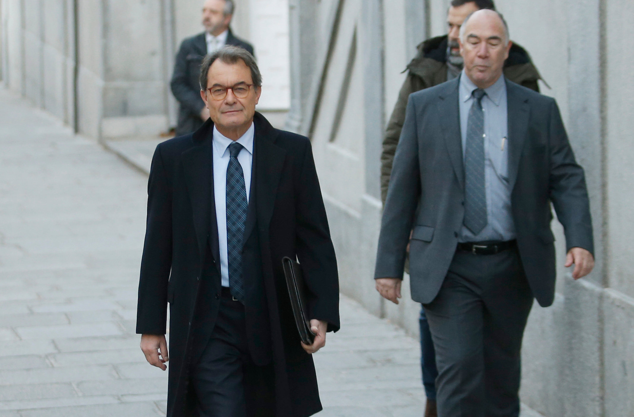 Artur Mas entrant al Tribunal Suprem.