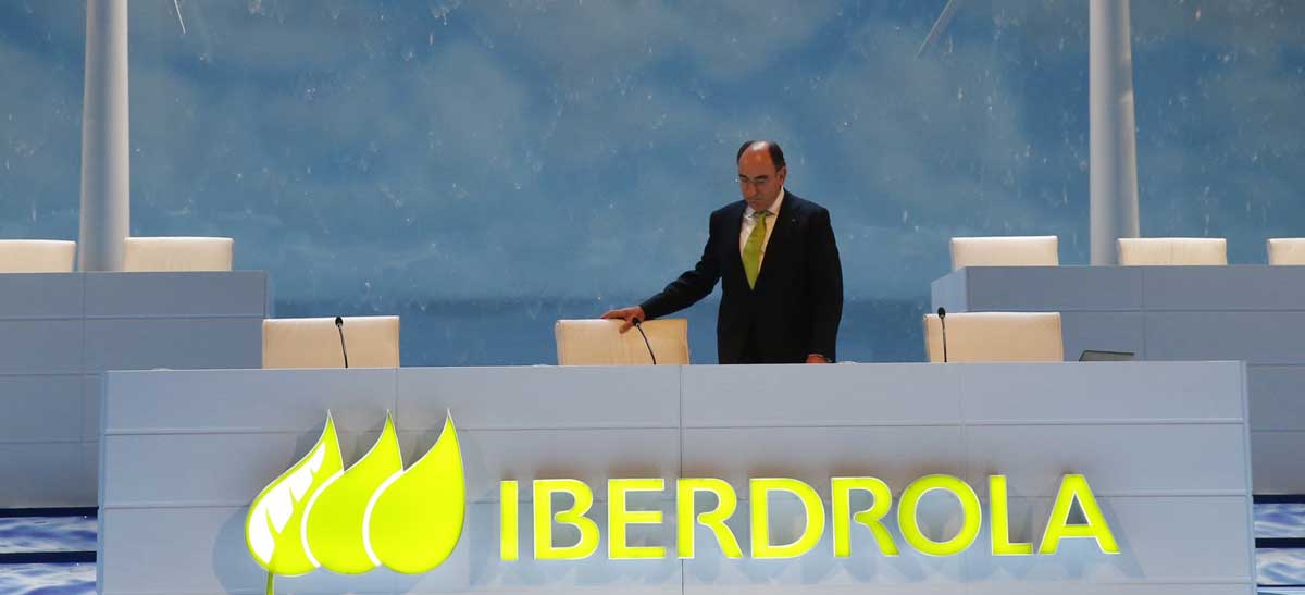 El presidente de Iberdrola, Ignacio Sanchéz Galán, al inicio de la Junta General de Accionistas de Iberdrola.